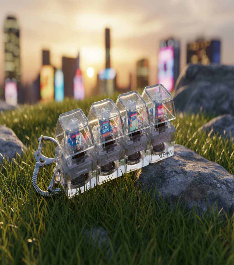 SLEVAA Crystal Switch – Işıklı Mekanik Anahtarlık